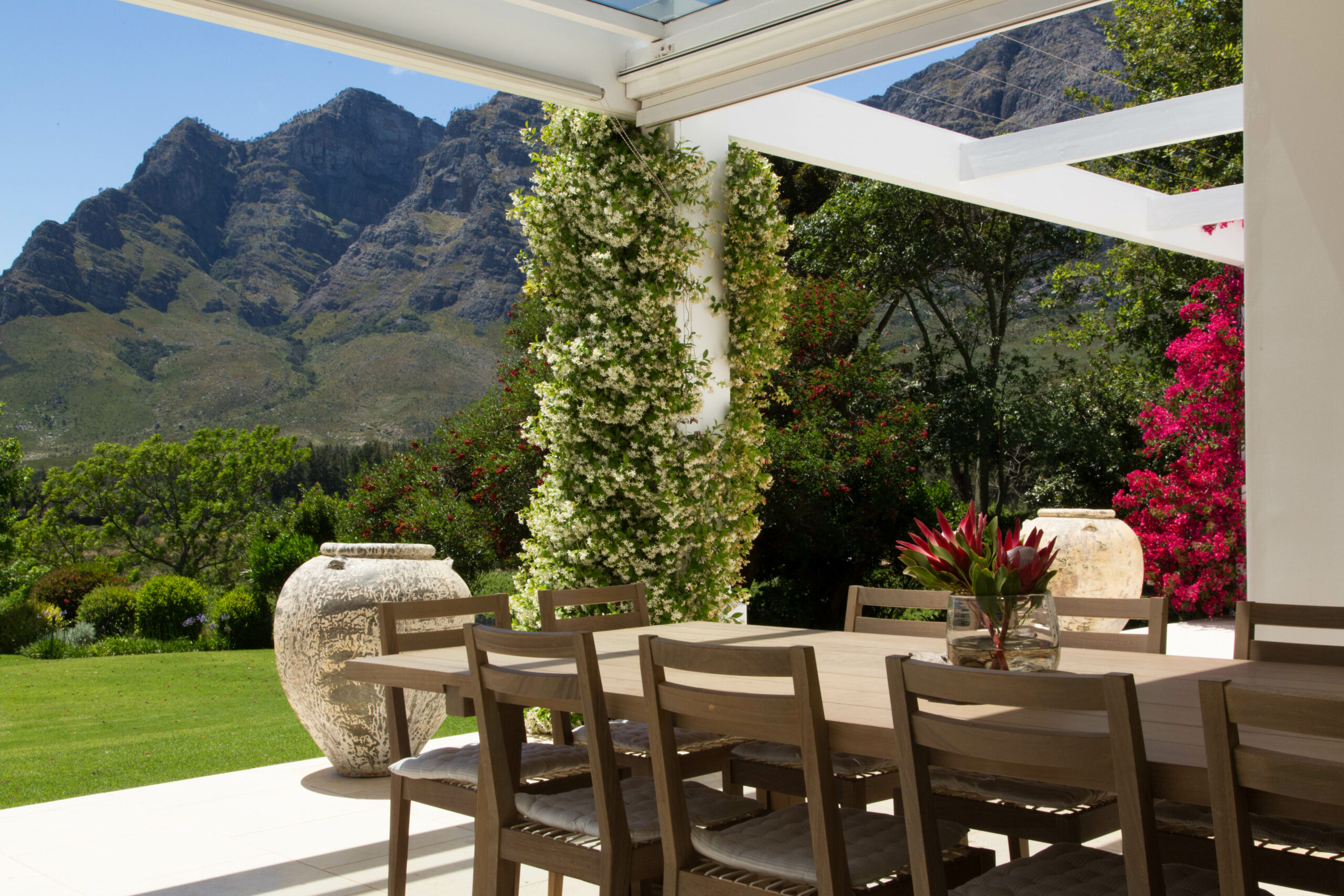 View Of The Groot Drakenstein Mountains From The Front Patio