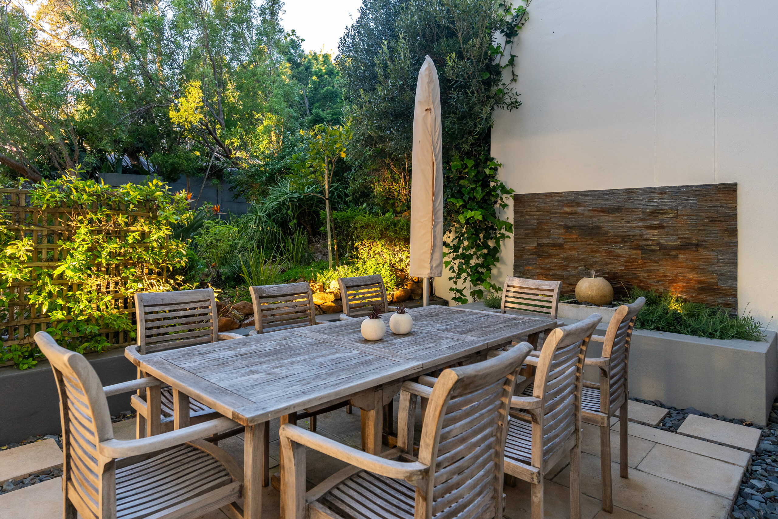 House Dining Area Back Garden Dining Area